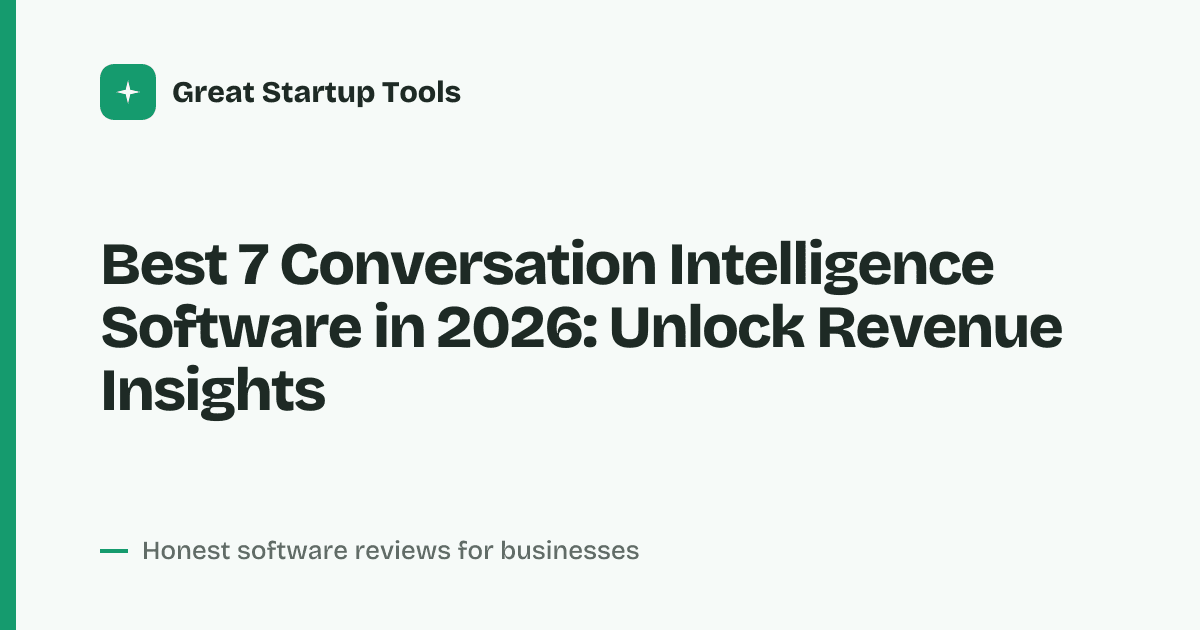 Cover for Best 7 Conversation Intelligence Software in 2026: Boost Your