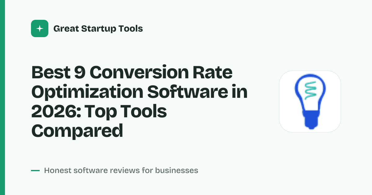Cover for Best 9 Conversion Rate Optimization Software in 2026: Boost Your