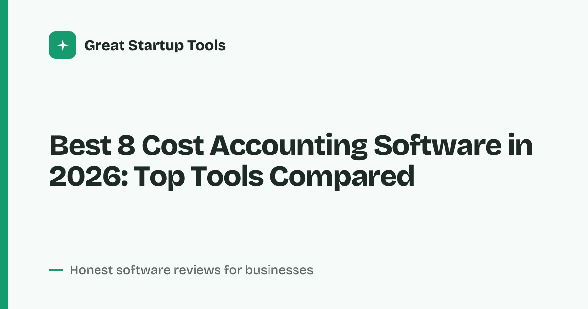 Cover for Best 8 Cost Accounting Software in 2026: Streamline Your Finances