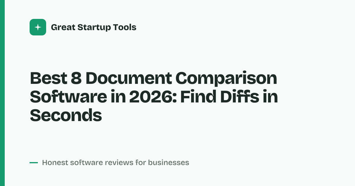 Cover for Best 8 Document Comparison Software in 2026: Spot Every Change