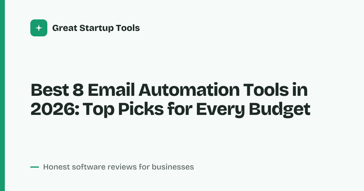 Cover for Best 8 Email Automation Tools in 2026: Streamline Your Workflow