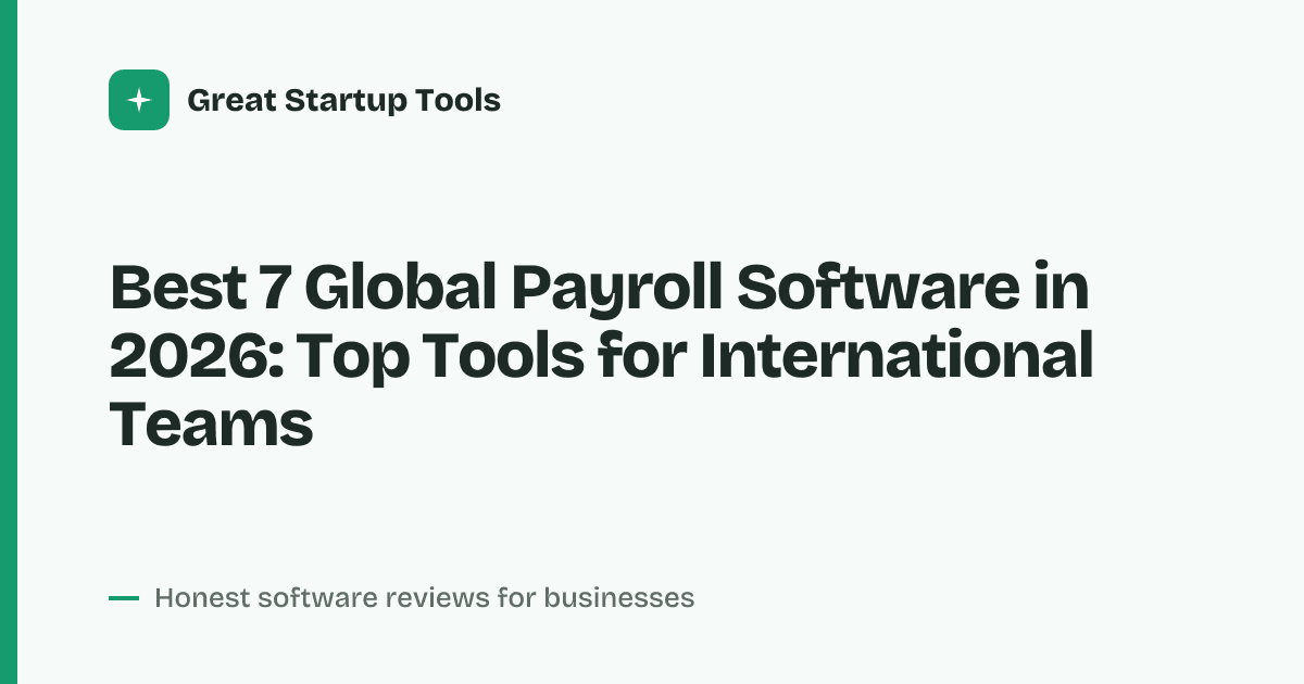 Cover for Best 7 Global Payroll Software in 2026: Streamline Worldwide