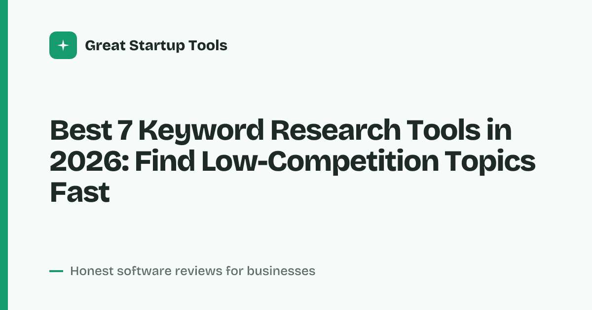 Cover for Best 7 Keyword Research Tools in 2026: Uncover Hidden Search Gems