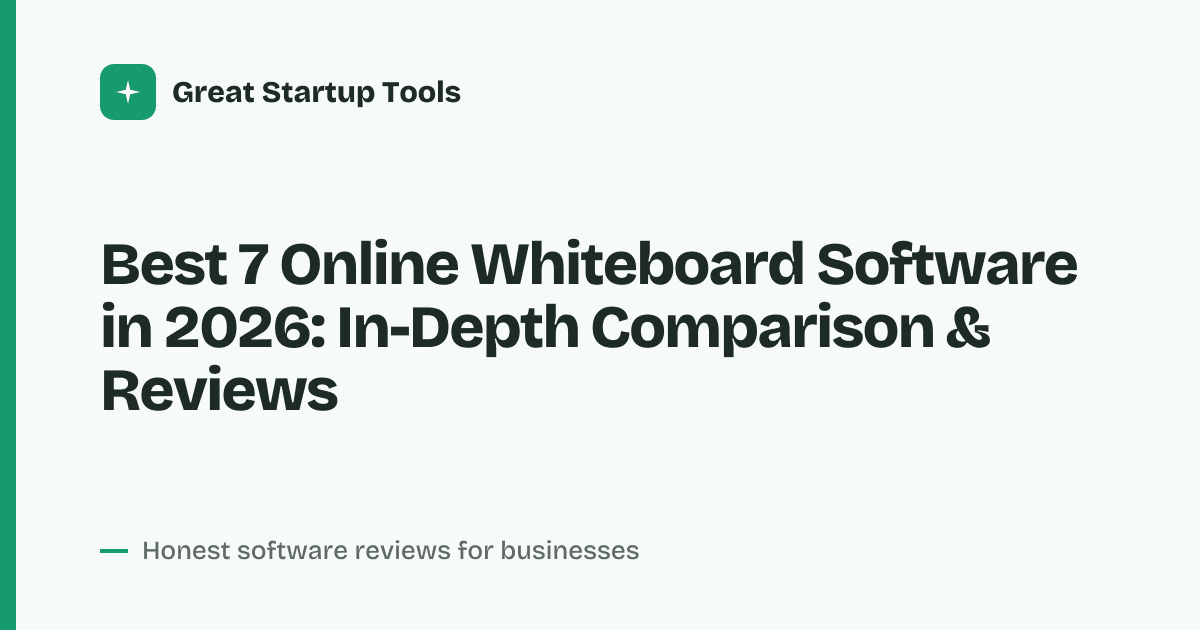 Cover for Best 7 Online Whiteboard Software in 2026: Top Picks for Teams