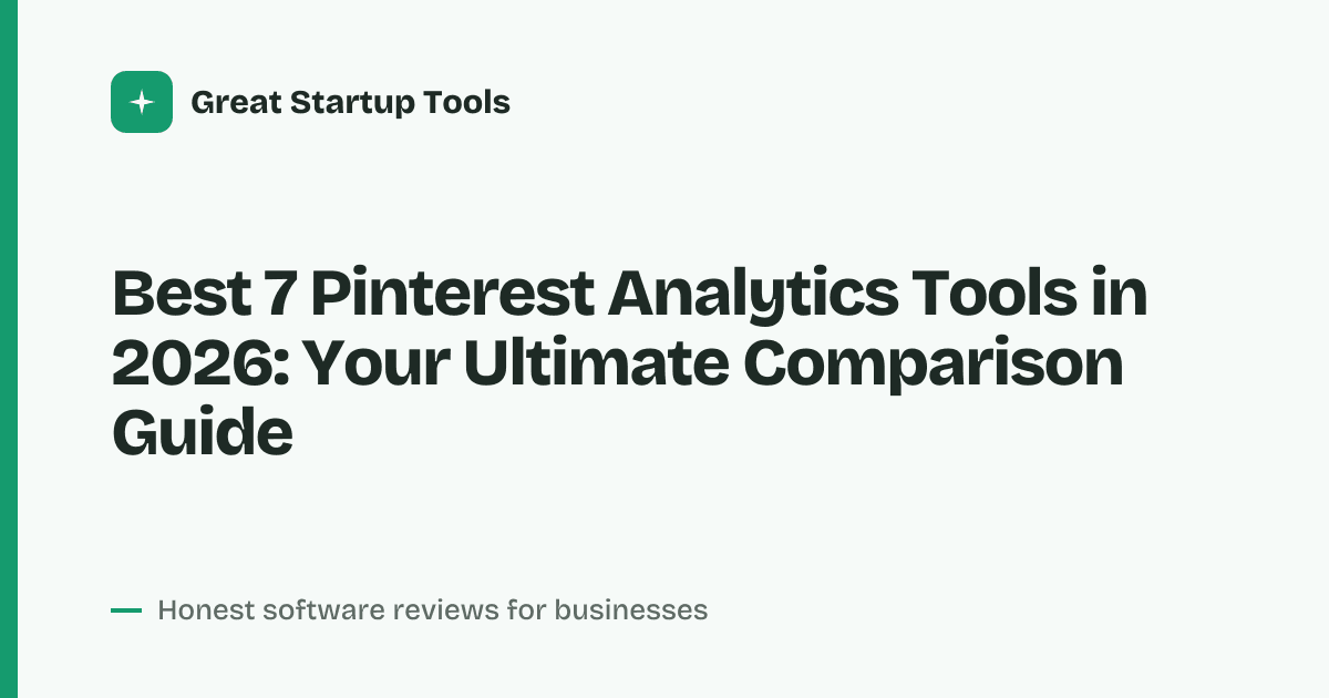 Cover for Best 7 Pinterest Analytics Tools in 2026: Track & Grow