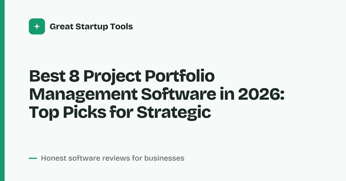 Cover for Best 8 Project Portfolio Management Software in 2026: Streamline