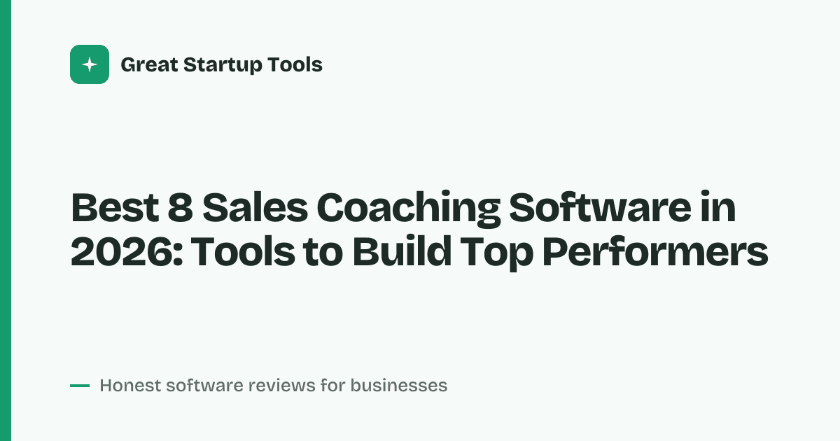 Cover for Best 8 Sales Coaching Software in 2026: Elevate Your Reps