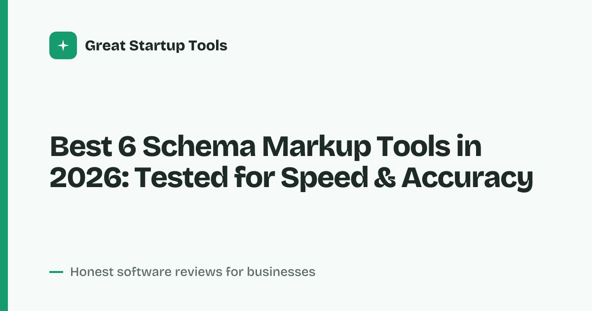 Cover for Best 6 Schema Markup Tools in 2026: Simplify Structured Data