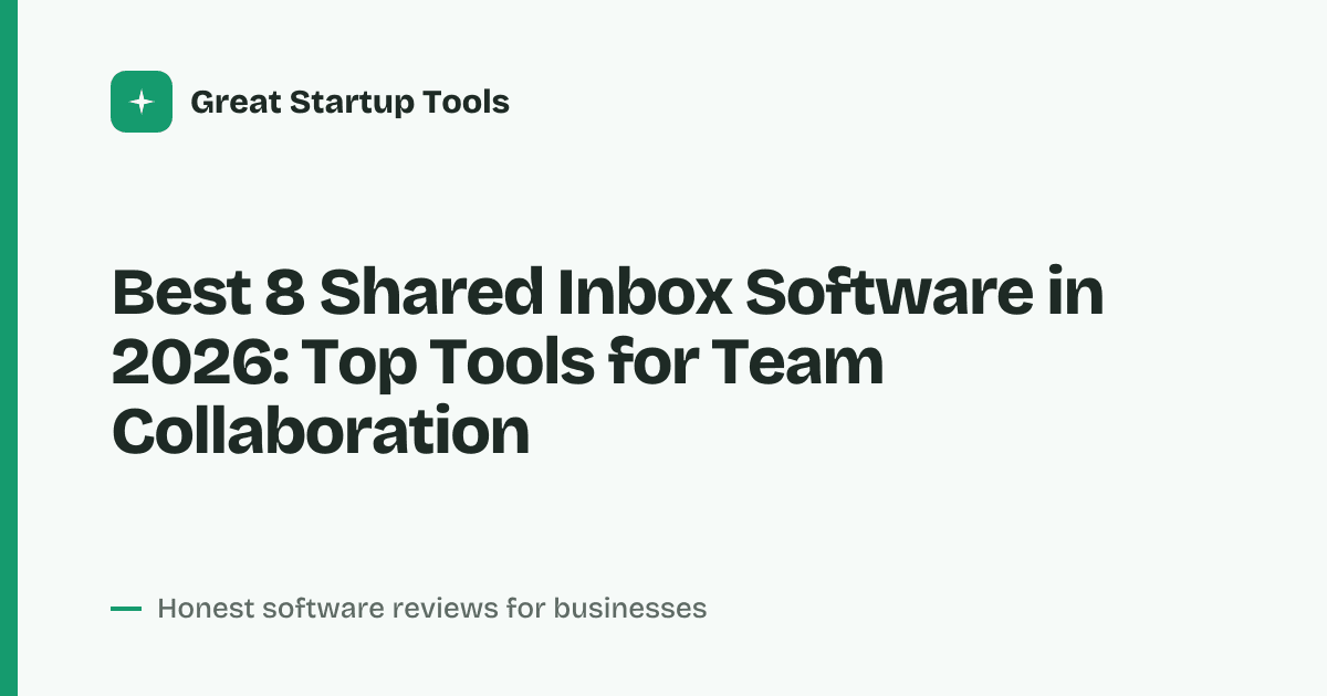 Cover for Best 8 Shared Inbox Software in 2026: Streamline Team Email Now