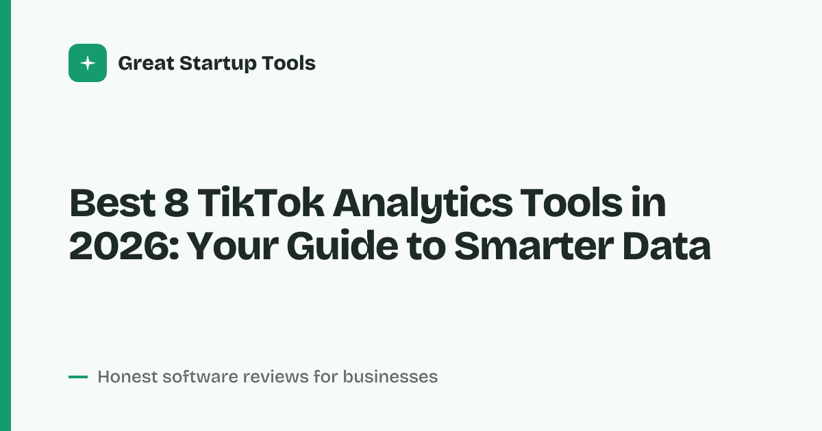 Cover for Best 8 TikTok Analytics Tools in 2026: Track Trends & Growth