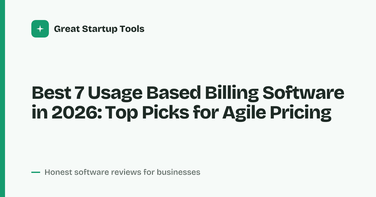 Cover for Best 7 Usage Based Billing Software in 2026: Scale Without Limits