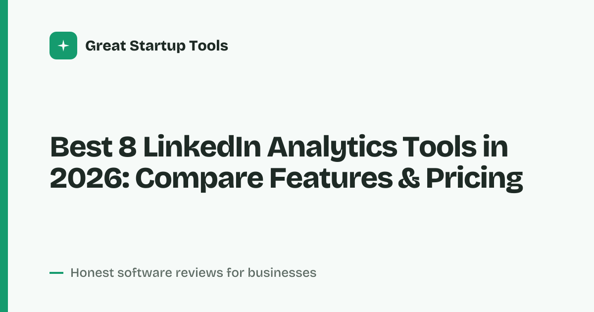 Cover for Best 8 LinkedIn Analytics Tools in 2026: Track & Grow Faster