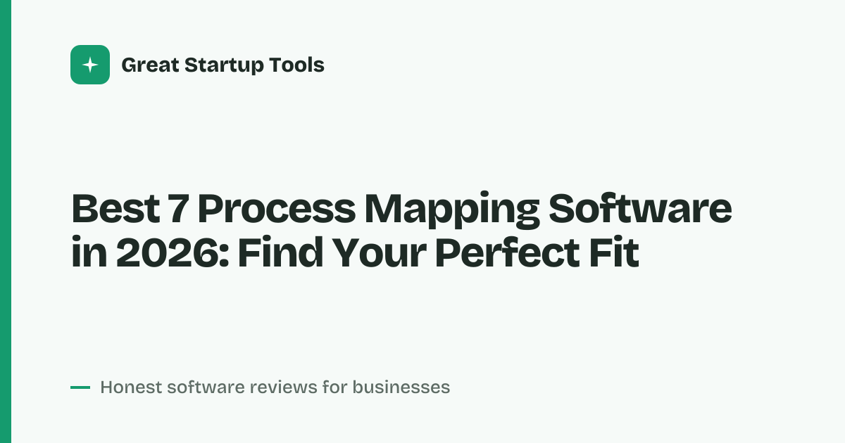 Cover for Best 7 Process Mapping Software in 2026: Streamline Every