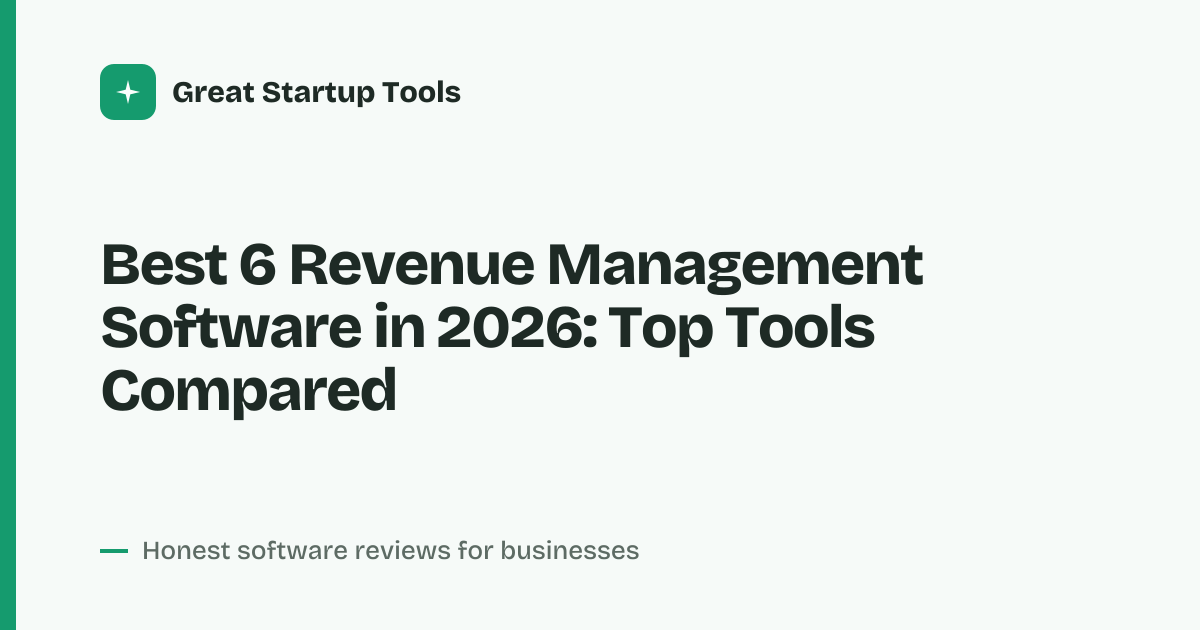 Cover for Best 6 Revenue Management Software in 2026: Maximize Profit
